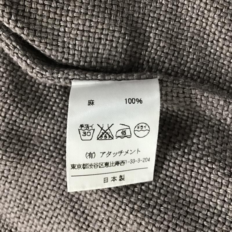 アタッチメント ATTACHMENT シャツ、ブラウス 長袖 リネンシャツ 1 無地 ベージュ / ベージュ / メンズ USED 古着 中古 10105748