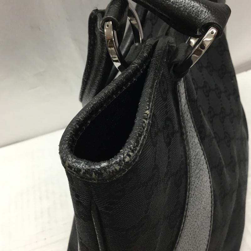 グッチ GUCCI トートバッグ トートバッグ 113016 GGキャンバス 総柄 黒 / ブラック / レディース USED 古着 中古 10107606