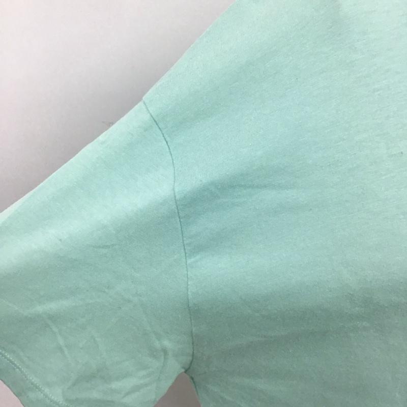 ザラ ZARA Tシャツ 半袖 半袖カットソー プリントTシャツ クルーネックカットソー L プリント 緑 / グリーン / レディース USED 古着 中古 10110450