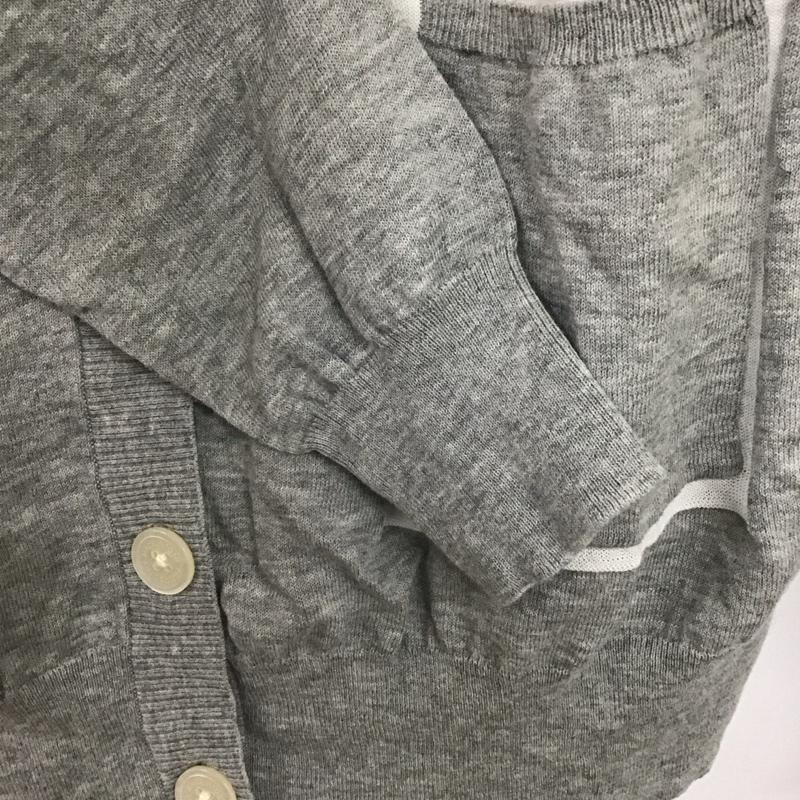 マッキントッシュフィロソフィー MACKINTOSH PHILOSOPH カーディガン 長袖 カーディガン 長袖ニットカーディガン 38 無地 灰 / グレー / レディース USED 古着 中古 10132945