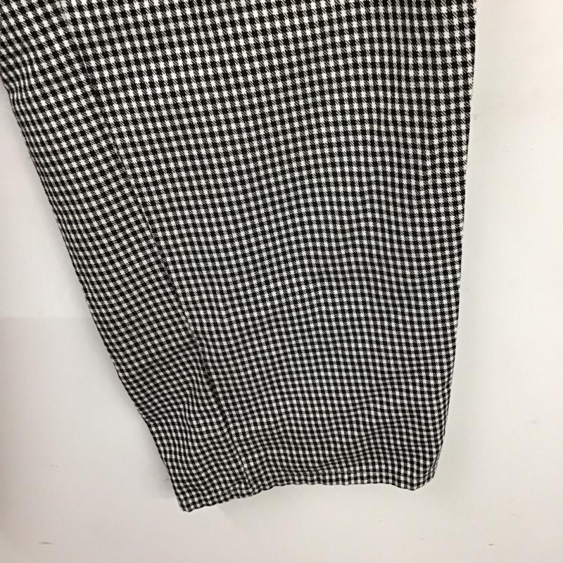 古着 USED パンツ ワークパンツ、ペインターパンツ ギンガムチェックパンツ ワイドパンツ カジュアルパンツ M チェック 白 / ホワイト / X 黒 / ブラック / メンズ USED 古着 中古 10132245