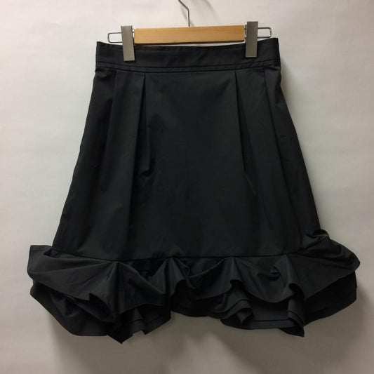 フォクシーニューヨーク FOXEYNEWYORK スカート ひざ丈スカート 40 無地 黒 / ブラック /  レディース USED 古着 中古 10004269