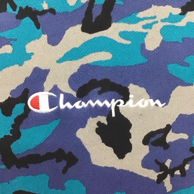 チャンピオン Champion パーカー 長袖 c3-s102 総柄プルパーカー 裏起毛 M カモフラージュ柄・迷彩 マルチカラー / マルチカラー /  メンズ USED 古着 中古 10124671