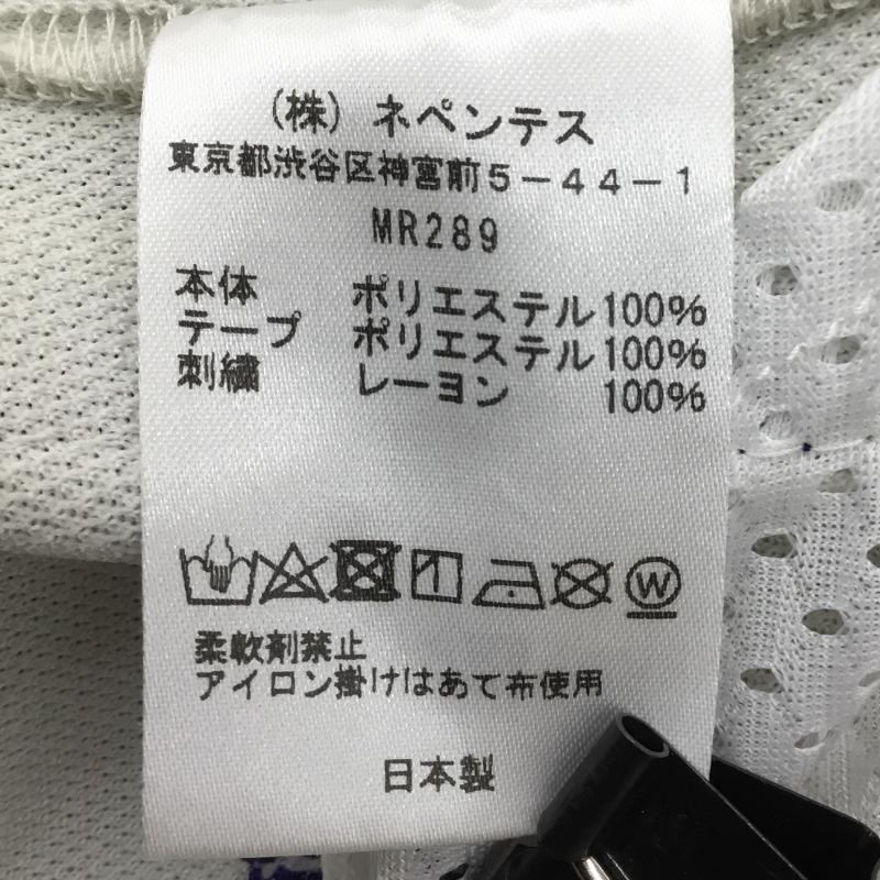 ニードルス Needles パンツ ワークパンツ、ペインターパンツ NEEDLES ジップド トラックパンツ ジャージ 23SS MR289 M 刺繍 白 / ホワイト / X 紫 / パープル / メンズ USED 古着 中古 10115041