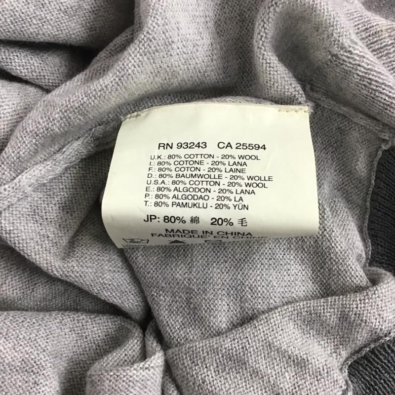 ディーゼル DIESEL ニット、セーター 長袖 長袖ニットカットソー ニット セーター Vネックニット L 無地 灰 / グレー / メンズ USED 古着 中古 10124361