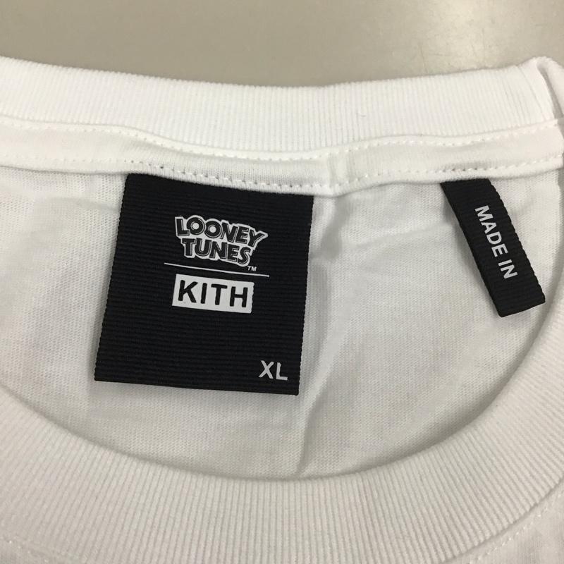 キス KITH Tシャツ 半袖 半袖カットソー プリントTシャツ クルーネックカットソー XL プリント 白 / ホワイト /  メンズ USED 古着 中古 10111010