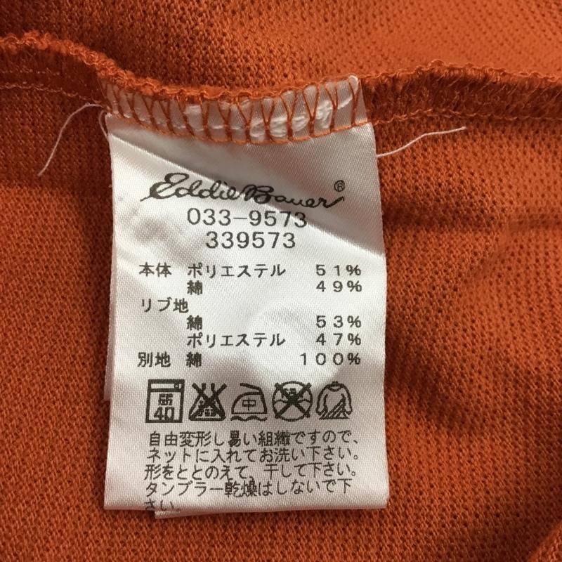 エディーバウアー Eddie Bauer ポロシャツ 半袖 タグ付き M ロゴ、文字 橙 / オレンジ / メンズ USED 古着 中古 10112866