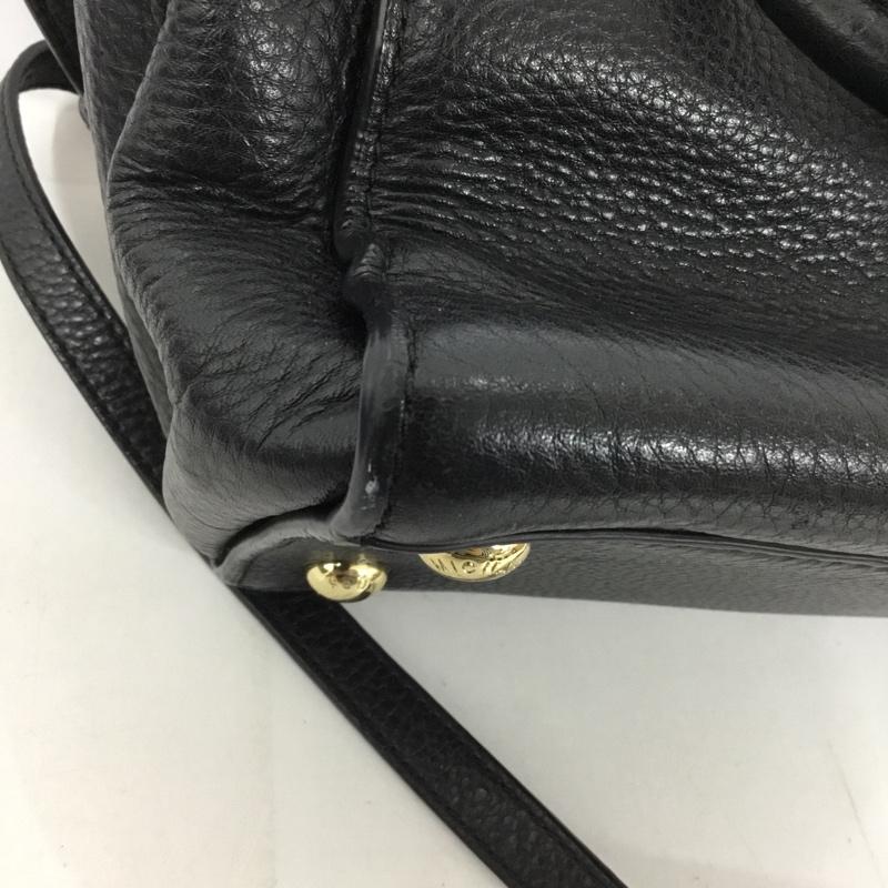 マイケルコース MICHAEL KORS ハンドバッグ ハンドバッグ ショルダーバッグ 2WAY ロゴ、文字 黒 / ブラック / X 金 / ゴールド / レディース USED 古着 中古 10128992
