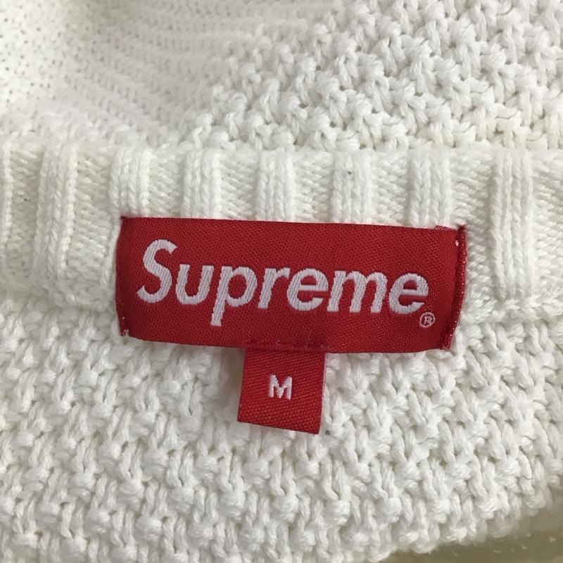 シュプリーム Supreme ニット、セーター 長袖 Supreme Textured Small Box Sweater FW20 Week3 M ロゴ、文字 白 / ホワイト / メンズ USED 古着 中古 10123324