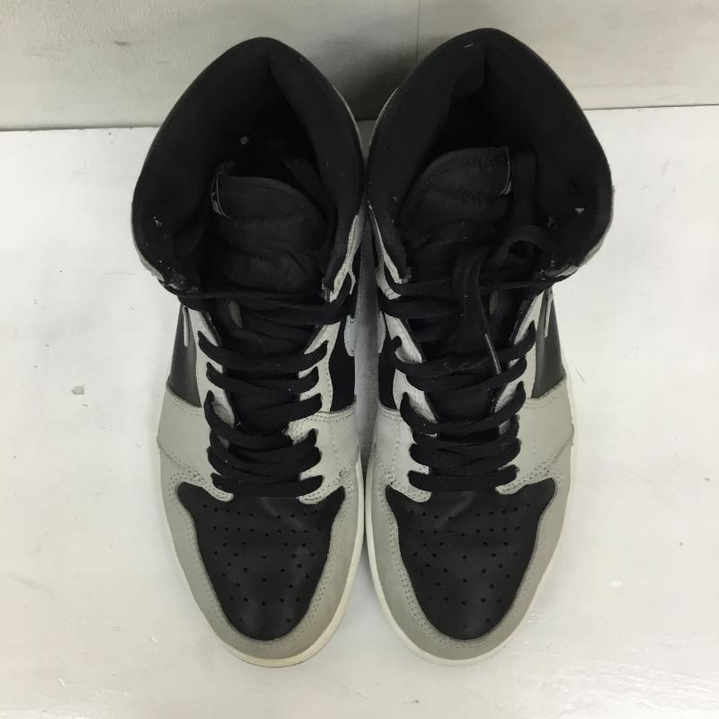ナイキ NIKE スニーカー スニーカー 555088-035 Air Jordan 1 High OG Shadow 2.0 28.0cm ロゴ、文字 黒 / ブラック / X 灰 / グレー / メンズ USED 古着 中古 10137806
