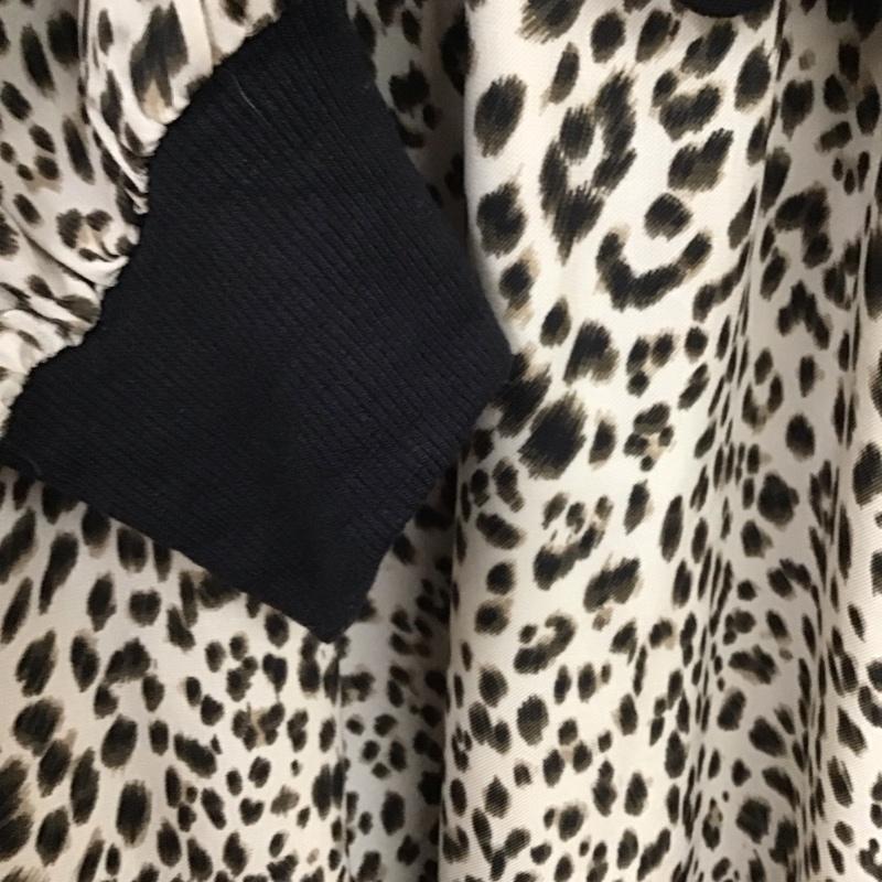 セシルマクビー CECIL McBEE ワンピース ロングスカート 長袖ロングワンピース フレアスカート ウエスト切り替え M ヒョウ柄・レオパード柄 マルチカラー / マルチカラー / レディース USED 古着 中古 10138307