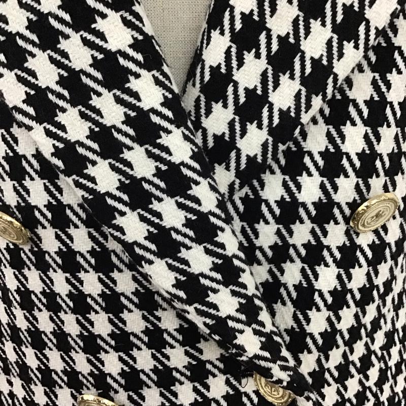 ザラ ZARA ジャケット、上着 ジャケット、ブレザー S 白 / ホワイト / X 黒 / ブラック / レディース USED 古着 中古 10106479
