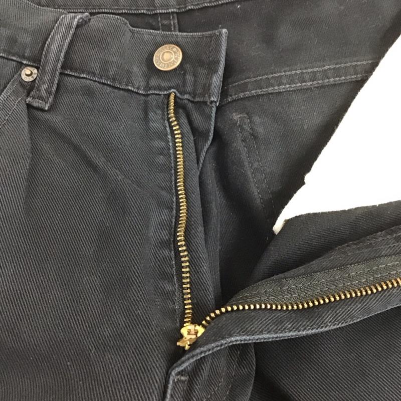 リーバイストラウスアンドコー Levi Strauss & co. パンツ デニム、ジーンズ デニムパンツ ワイドパンツ カジュアルパンツ 33インチ 無地 黒 / ブラック / メンズ USED 古着 中古 10127411
