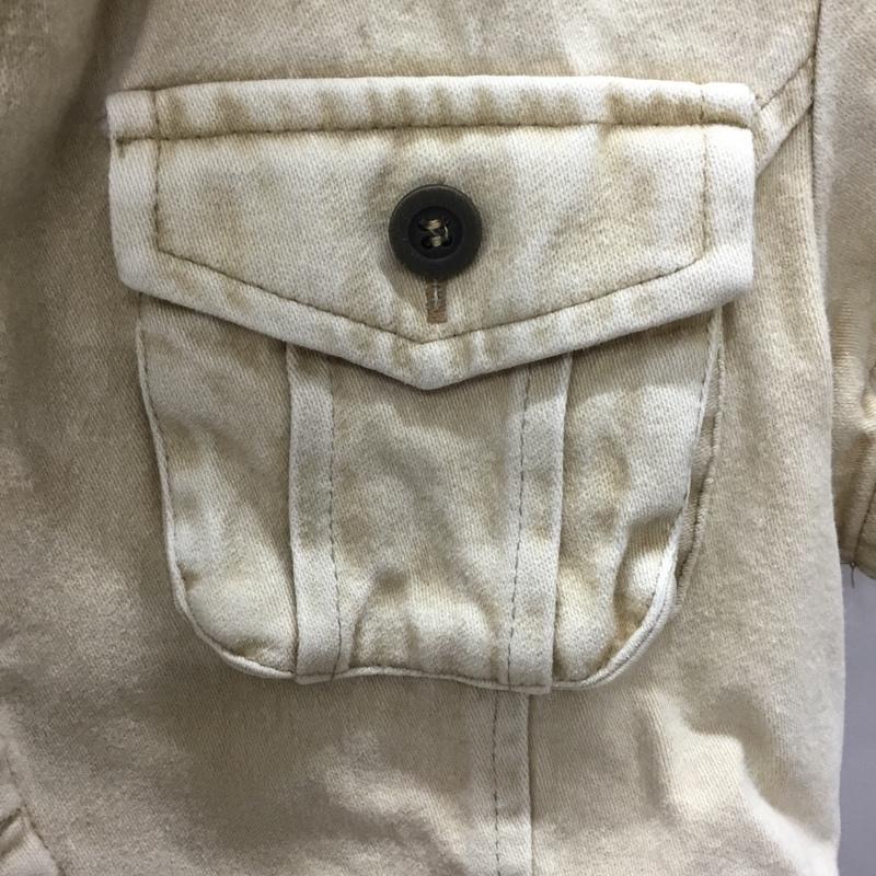 セシルマクビー CECIL McBEE トップス トップス ショート丈 ジャケット ボレロ 半袖 M 無地 ベージュ / ベージュ / レディース USED 古着 中古 10118156