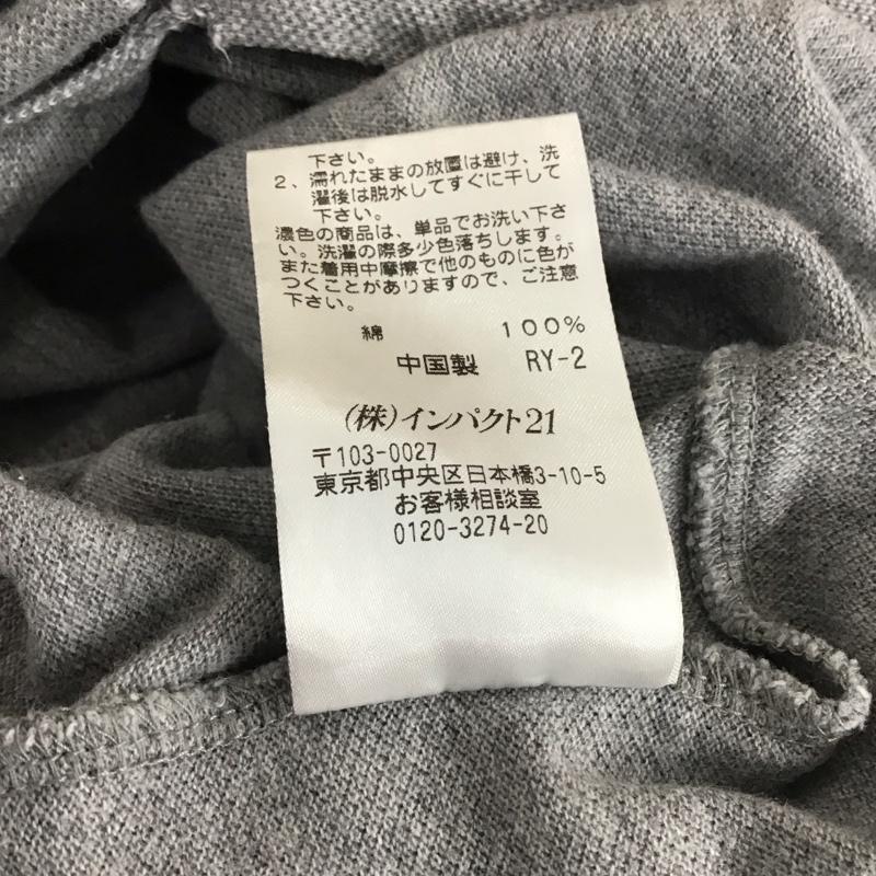 ポロバイラルフローレン Polo by RALPH LAUREN ポロシャツ 半袖 半袖ポロシャツ カラーシャツ 半袖カットソー M ロゴ、文字 灰 / グレー /  メンズ USED 古着 中古 10113011