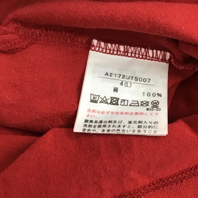 ピンクハウス PINK HOUSE Tシャツ 半袖 半袖カットソー プリントTシャツ クルーネックカットソー L ロゴ、文字 赤 / レッド / レディース USED 古着 中古 10117313