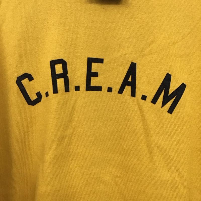 エフエイティー FAT Tシャツ 半袖 半袖カットソー プリントTシャツ クルーネックカットソー ロゴ、文字 マスタード / マスタード / メンズ USED 古着 中古 10137300