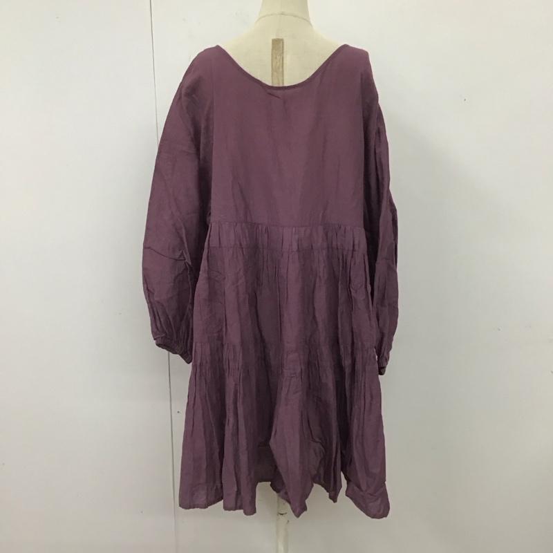 ジャーナルスタンダード レリューム JOURNAL STANDARD relume シャツ、ブラウス 七分袖 21-051-462-1031-2-0 FREE 無地 紫 / パープル / レディース USED 古着 中古 10121148