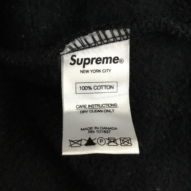シュプリーム Supreme パーカー 長袖 15aw SidelineTrackZipUpHooded 長袖パーカー ジップアップパーカー XL ロゴ、文字 黒 / ブラック / メンズ USED 古着 中古 10120645