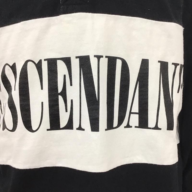 ディセンダント DESCENDANT カットソー 長袖 長袖カットソー ポロシャツ プリントカットソー 2 ロゴ、文字 白 / ホワイト / X 黒 / ブラック /  メンズ USED 古着 中古 10112703