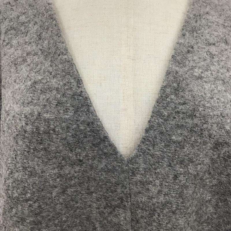 ザラ ZARA ニット、セーター 長袖 長袖ニットカットソー Vネックカットソー セーター M 無地 灰 / グレー / レディース USED 古着 中古 10118526
