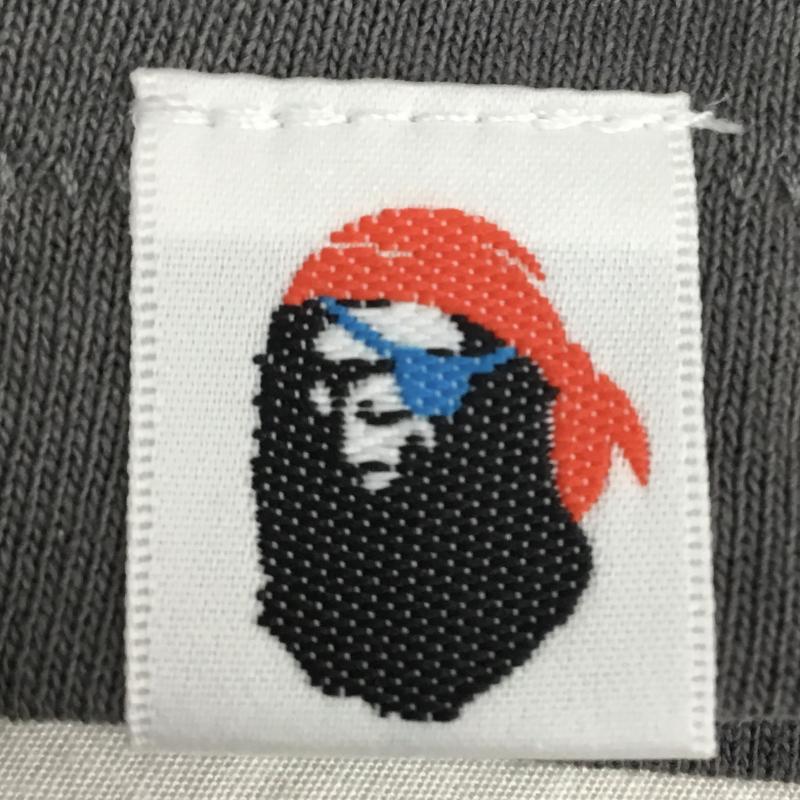 アベイシングエイプ A BATHING APE Tシャツ 半袖 XXL ロゴ、文字 チャコールグレー / チャコールグレー / メンズ USED 古着 中古 10139623