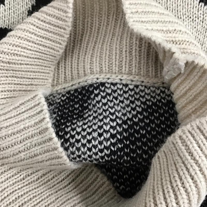 ダブルクローゼット w closet ニット、セーター 長袖 ハイネック FREE  マルチカラー / マルチカラー /  レディース USED 古着 中古 10109101