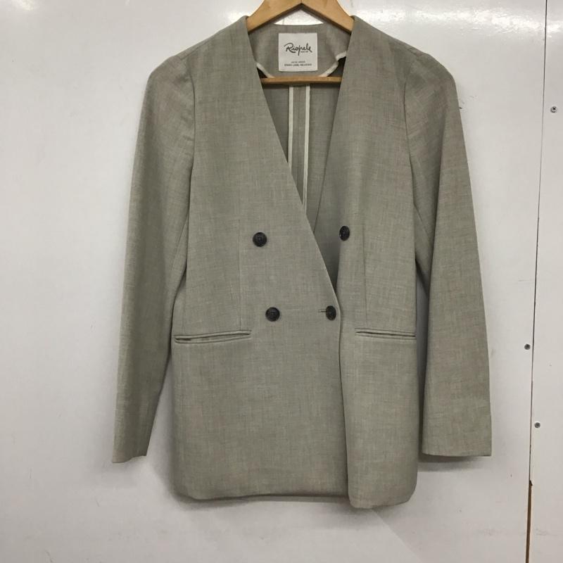 ユナイテッドアローズグリーンレーベルリラクシング UNITED ARROWS green label relaxing ジャケット、上着 ジャケット、ブレザー 3522-165-1296 リオペルジャケット 34 無地 灰 / グレー / レディース USED 古着 中古 10139342