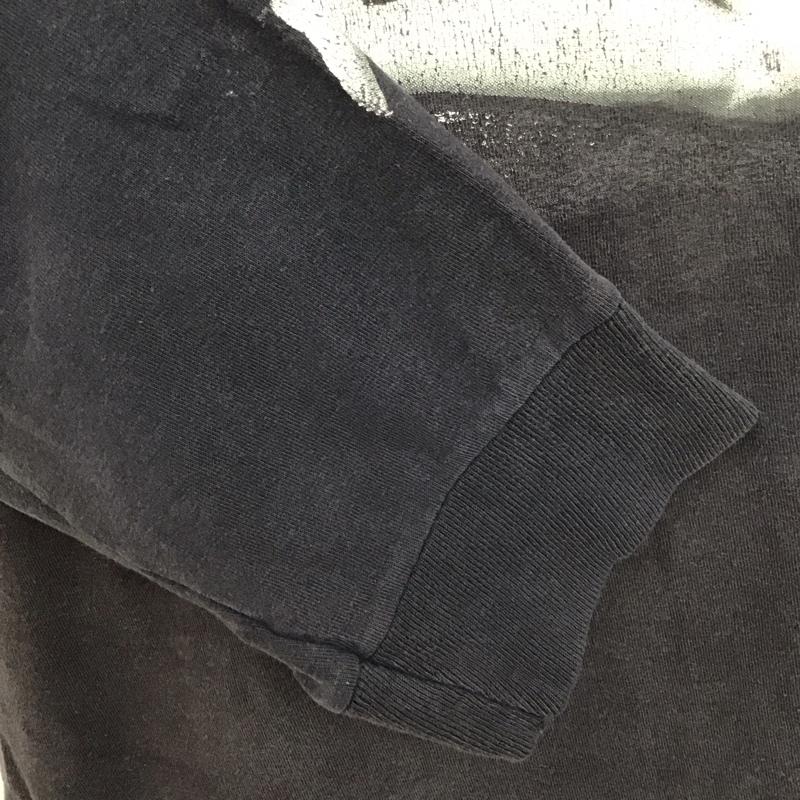 ハーレーダビッドソン Harley-Davidson カットソー 長袖 長袖カットソー クルーネックカットソー 長袖Tシャツ ロングスリーブカットソー XL プリント 黒 / ブラック /  メンズ USED 古着 中古 10111629