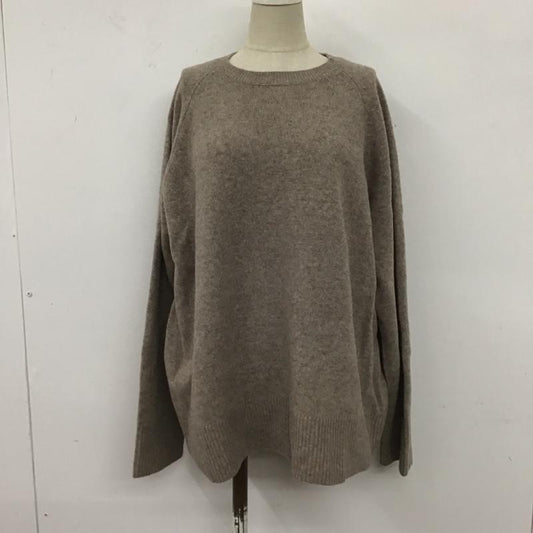 ミラオーウェン Mila Owen ニット、セーター 長袖 09WNT195033 ドルマンスリーブ 1 無地 茶 / ブラウン /  レディース USED 古着 中古 10107511