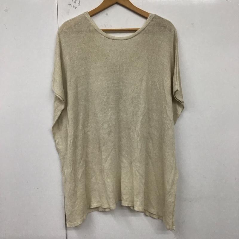 スタディオクリップ studio CLIP カーディガン 半袖 FREE 無地 ベージュ / ベージュ / レディース USED 古着 中古 10129856
