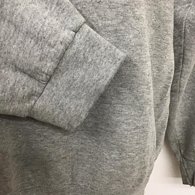 ナイキ NIKE トレーナー 長袖 長袖トレーナー スウェット クルーネック リブスウェットカットソー L ロゴ、文字 灰 / グレー /  メンズ USED 古着 中古 10120617