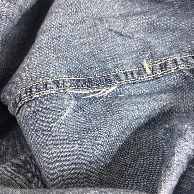 ポロラルフローレン POLO RALPH LAUREN シャツ、ブラウス 長袖 長袖シャツ カラーシャツ ポケットシャツ 長袖カットソー XS 無地 インディゴ / インディゴ / レディース USED 古着 中古 10115990