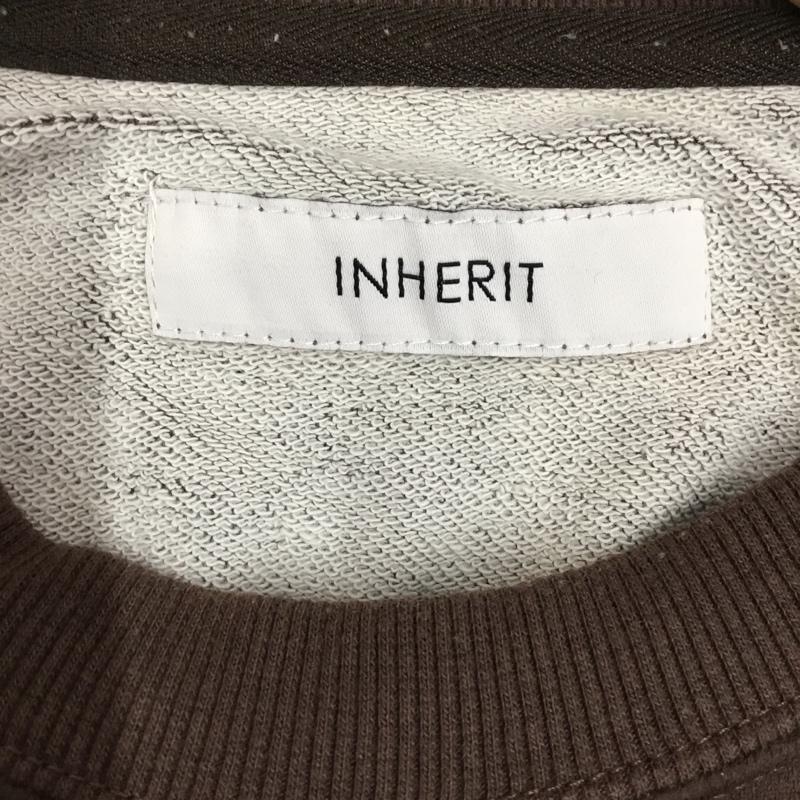 インヘリット INHERIT トレーナー 長袖 18-070-720-5000-3-0 フェイクスウェードロングスリーブTシャツ M 無地 茶 / ブラウン /  メンズ USED 古着 中古 10119005