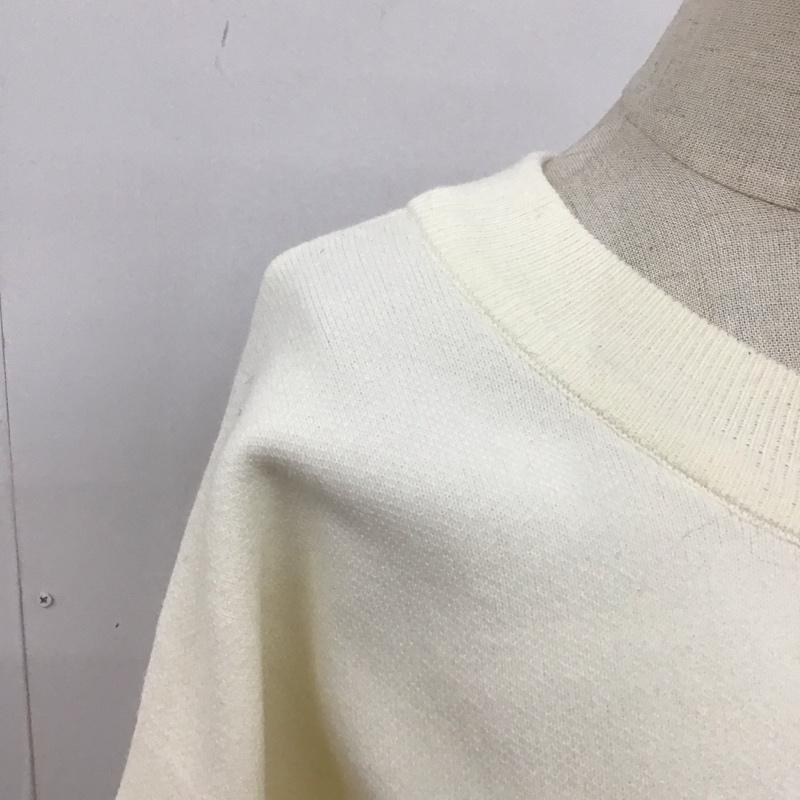 ダブルクローゼット w closet カーディガン 長袖 346518 クルーネック 無地 オフホワイト / オフホワイト / レディース USED 古着 中古 10108313