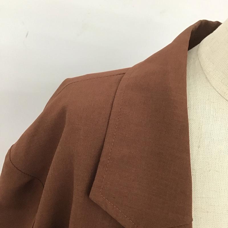 ローリーズファーム LOWRYS FARM ジャケット、上着 ジャケット、ブレザー FREE 無地 茶 / ブラウン / レディース USED 古着 中古 10110284