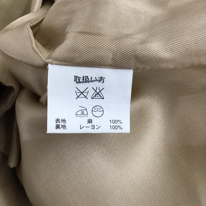 ブルックスブラザーズ BROOKS BROTHERS ジャケット、上着 ジャケット、ブレザー 346 麻 リネン 2 無地 ベージュ / ベージュ / レディース USED 古着 中古 10123049