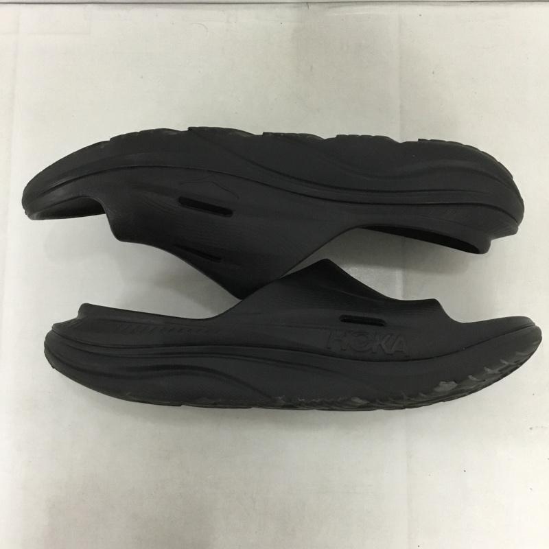 ホカ HOKA サンダル サンダル リカバリーサンダル M11 ロゴ、文字 黒 / ブラック / メンズ USED 古着 中古 10139071