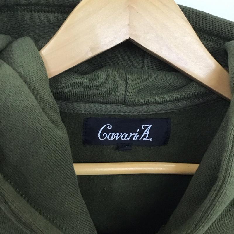古着 USED パーカー 長袖 フーディ CavariA 44 無地 カーキ / カーキ / メンズ USED 古着 中古 10134880