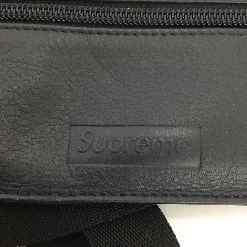 シュプリーム Supreme ウエストバッグ ウエストバッグ 19SS Leather Waist Shoulder Pouch Bag 箱有 ロゴ、文字 黒 / ブラック / メンズ USED 古着 中古 10133917