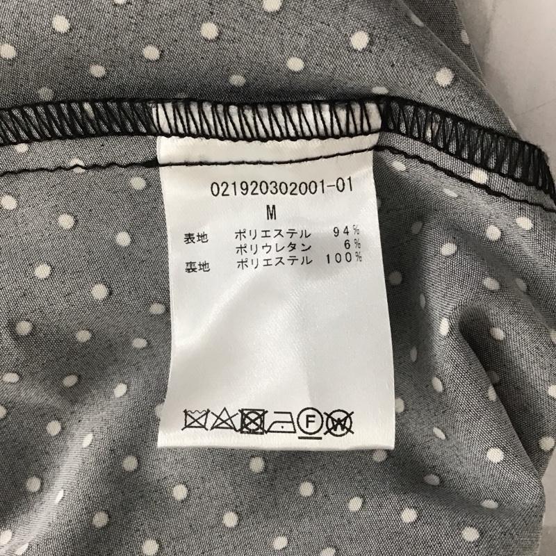 ダズリン dazzlin ワンピース ひざ丈スカート ドットレトロワンピース 半袖ロングワンピース フレアスカート M ドット 白 / ホワイト / X 黒 / ブラック / レディース USED 古着 中古 10110893
