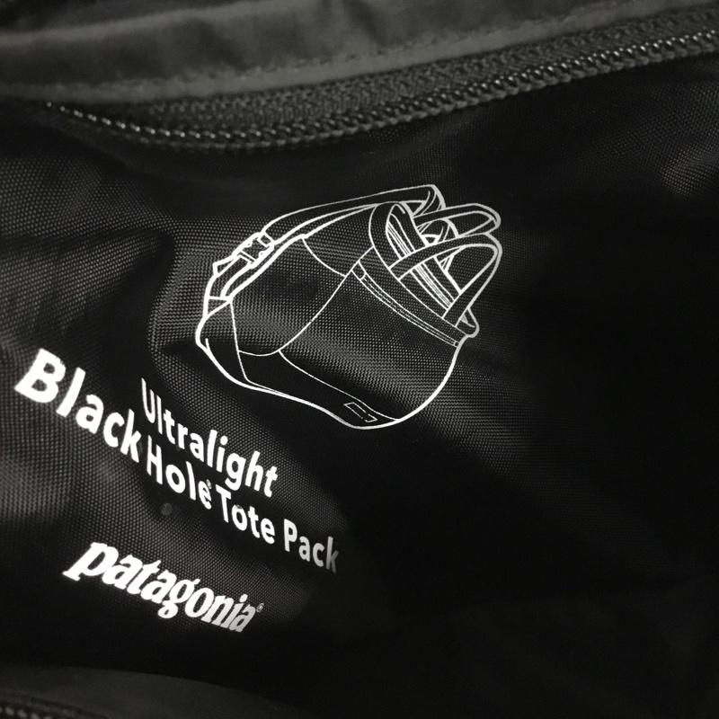 パタゴニア patagonia リュックサック、デイパック リュックサック、デイバッグ Ultralight Black Hole Tote Pack トートバッグ 2WAY ポケッタブル ロゴ、文字 黒 / ブラック / メンズ USED 古着 中古 10140825