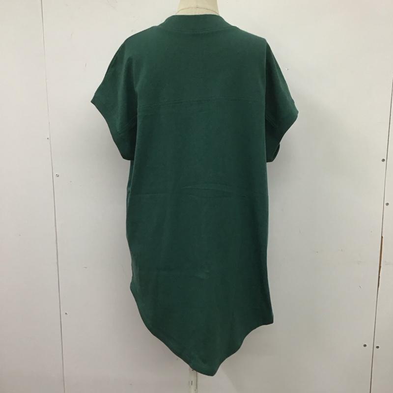 フリークスストア FREAK S STORE Tシャツ 半袖 321-888-00630 フレンチスリーブ モックネック FREE 無地 緑 / グリーン / レディース USED 古着 中古 10109696