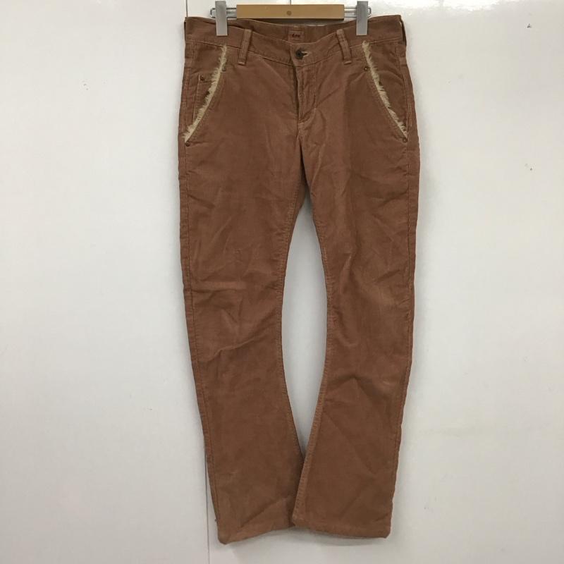 リー Lee パンツ デニム、ジーンズ コーデュロイパンツ スリムパンツ カジュアルパンツ S 無地 茶 / ブラウン /  メンズ USED 古着 中古 10126211