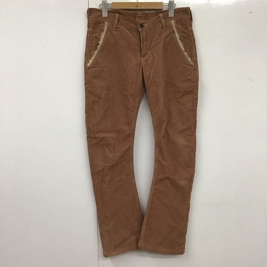 リー Lee パンツ デニム、ジーンズ コーデュロイパンツ スリムパンツ カジュアルパンツ S 無地 茶 / ブラウン /  メンズ USED 古着 中古 10126211