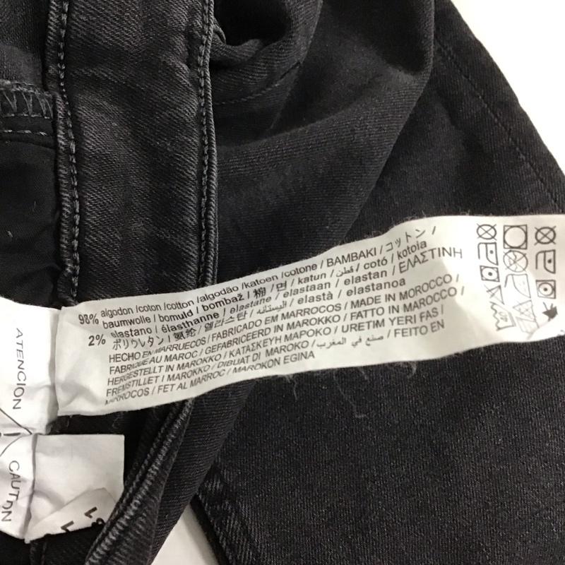 ザラ ZARA パンツ デニム、ジーンズ 5575 415 822 スキニー ストレッチ EU40 無地 黒 / ブラック / レディース USED 古着 中古 10140201