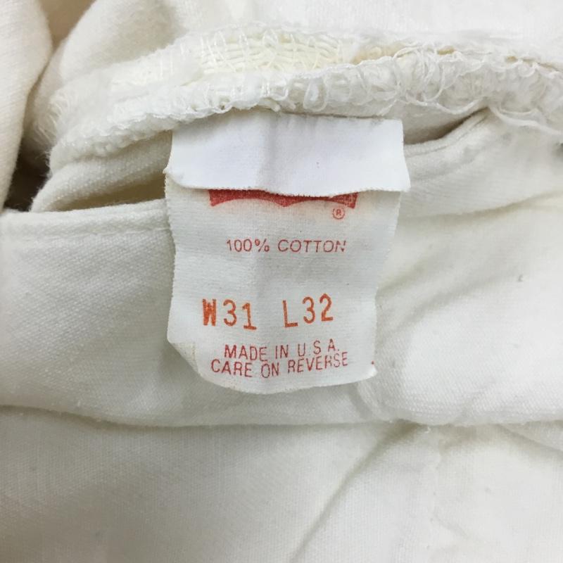 リーバイストラウスアンドコー Levi Strauss & co. パンツ デニム、ジーンズ デニムパンツ ストレートパンツ ジーンズ 31インチ 無地 白 / ホワイト /  メンズ USED 古着 中古 10121108