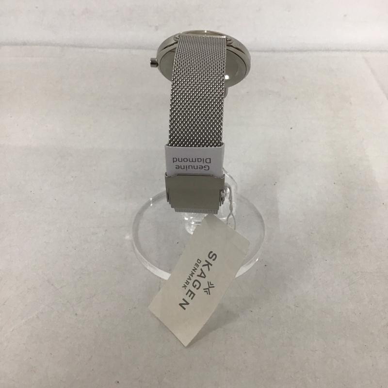 スカーゲン SKAGEN 腕時計 アナログ(クォーツ式) SKW2738 箱有 ロゴ、文字 銀 / シルバー / レディース USED 古着 中古 10134462