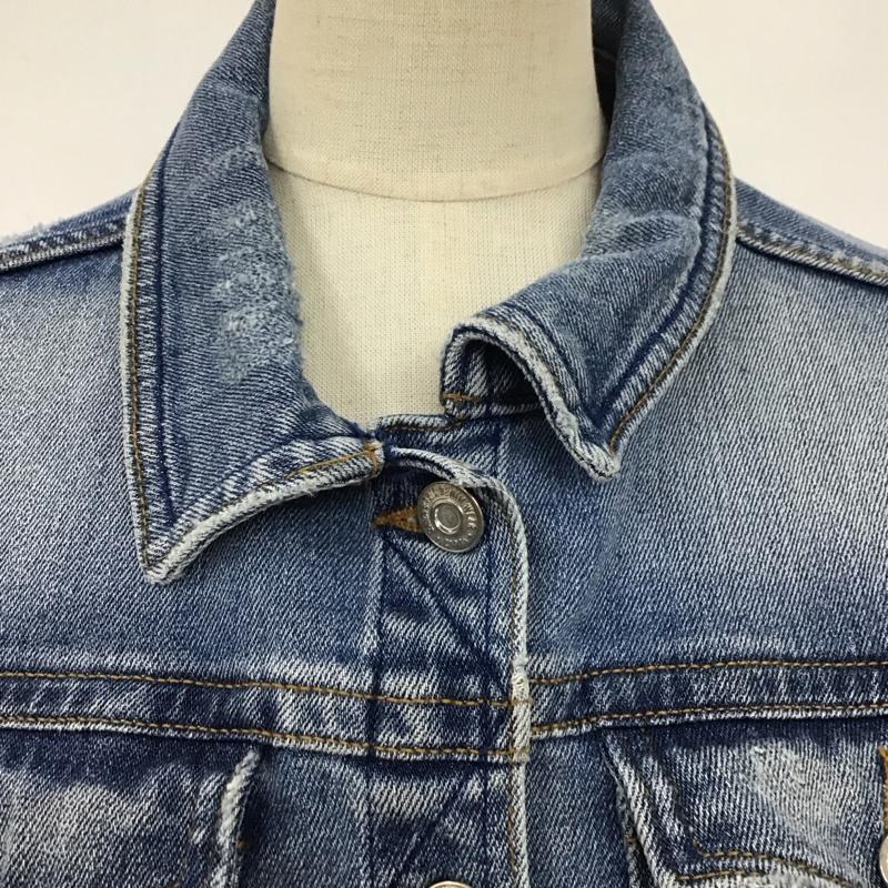 ザラ ZARA ジャケット、上着 ジャケット、ブレザー デニムジャケット S 無地 青 / ブルー / レディース USED 古着 中古 10126472