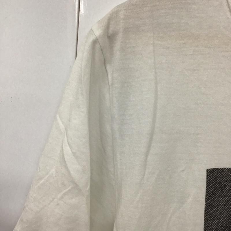 ヒューゴボス HUGO BOSS Tシャツ 半袖 半袖カットソー プリントTシャツ クルーネックカットソー L プリント 白 / ホワイト / メンズ USED 古着 中古 10130844